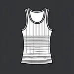 sleeveless black tank top image